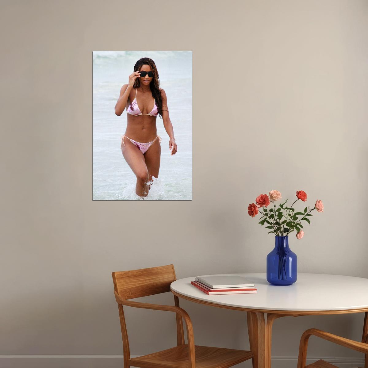 Ciara Celebrity Musician Singer Actor Artist Poster Wall Art Print Home Wall Decor - xonomax