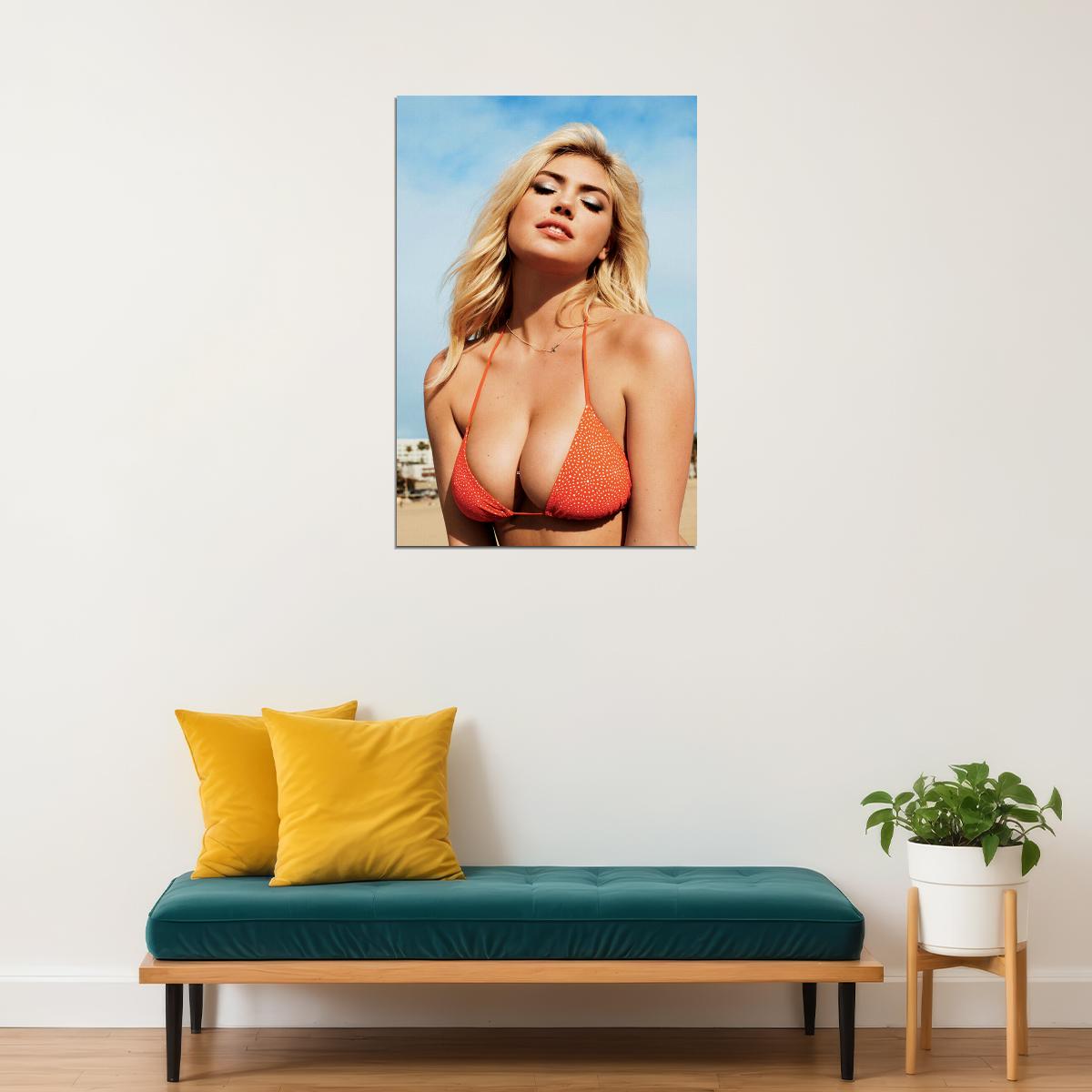 Kate Upton Celebrity Model Cinema Actress Poster Wall Art Print Home Wall Decor - xonomax