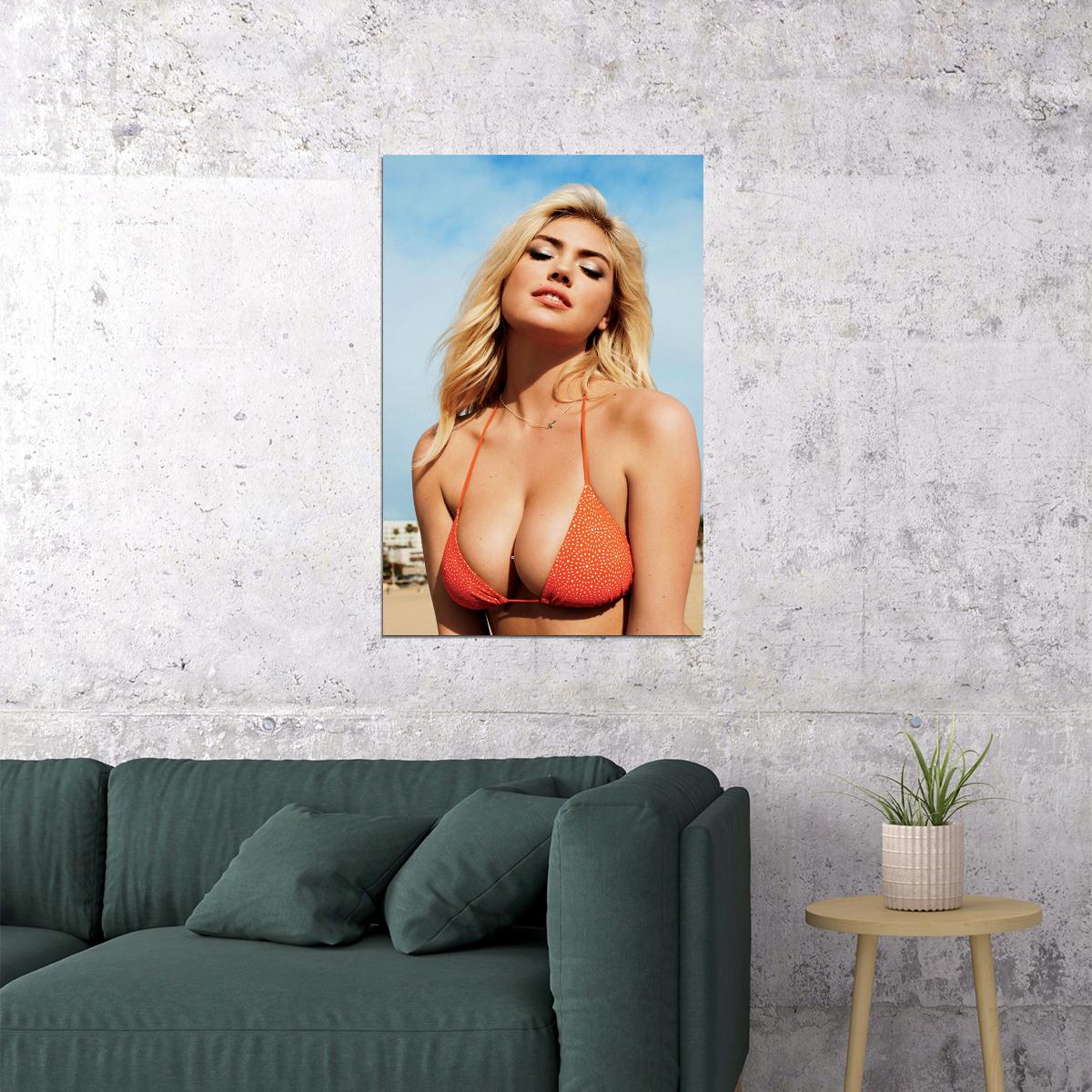 Kate Upton Celebrity Model Cinema Actress Poster Wall Art Print Home Wall Decor - xonomax