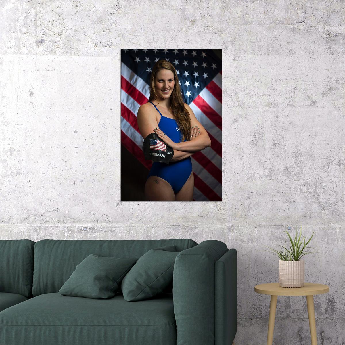 Missy Franklin Female Swimmer Sports Athlete Poster Wall Art Print Home Wall Decor - xonomax