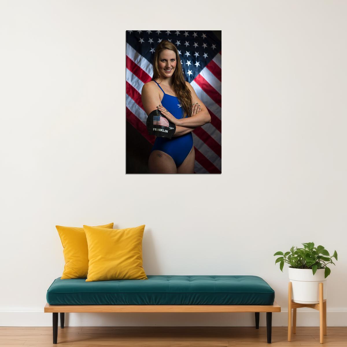 Missy Franklin Female Swimmer Sports Athlete Poster Wall Art Print Home Wall Decor - xonomax