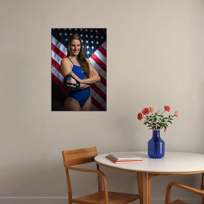 Missy Franklin Female Swimmer Sports Athlete Poster Wall Art Print Home Wall Decor - xonomax