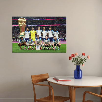 England National Football Team World Cup Poster Wall Art Print Home Wall Decor - xonomax