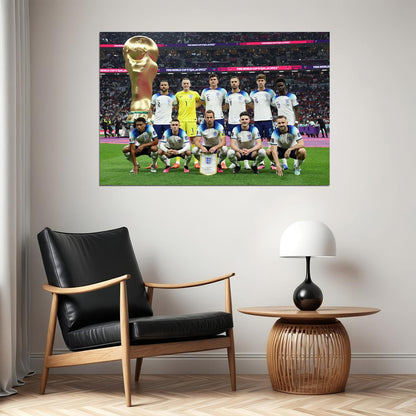 England National Football Team World Cup Poster Wall Art Print Home Wall Decor - xonomax