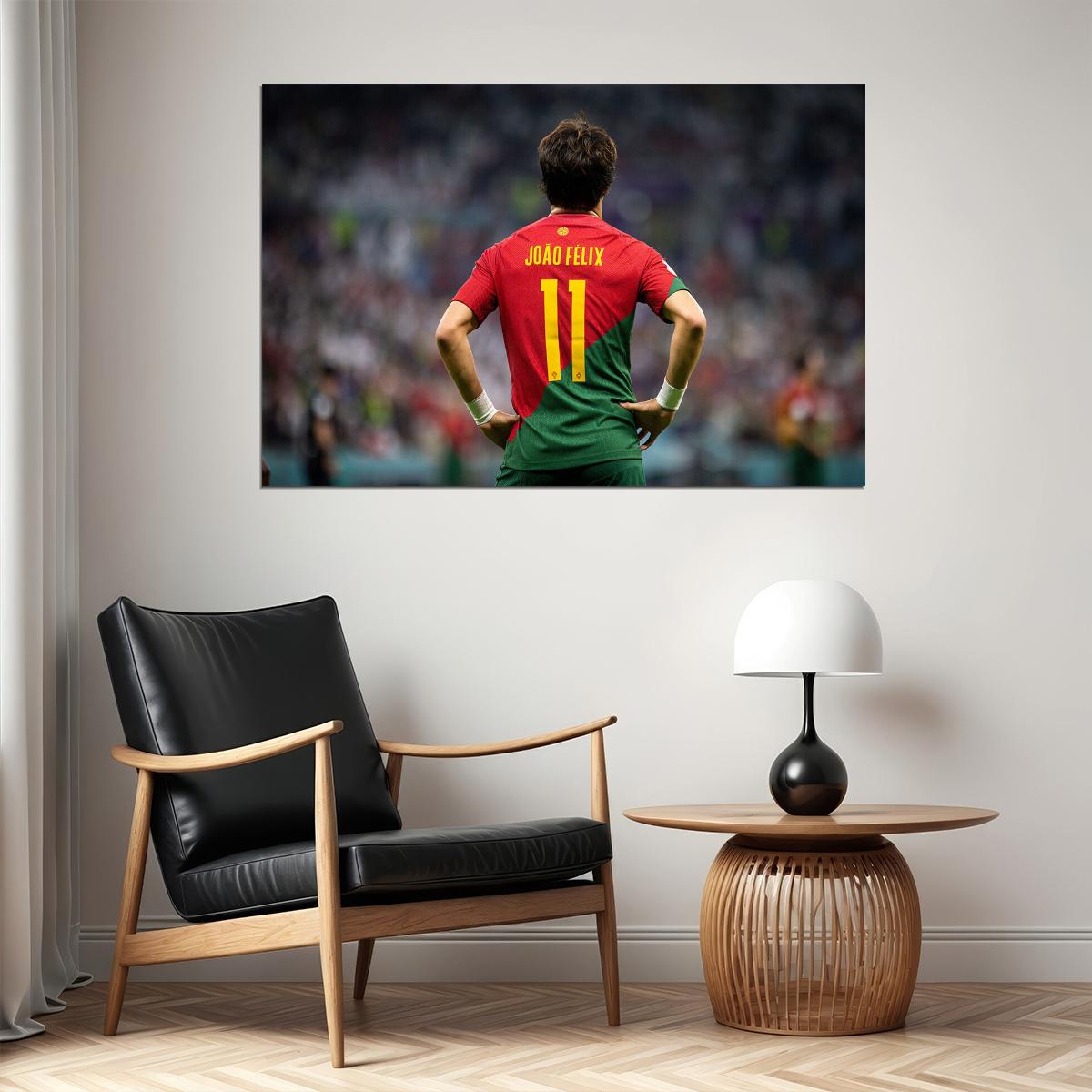 Joao Felix Portugal National Team World Cup Poster Wall Art Print Home Wall Decor - xonomax