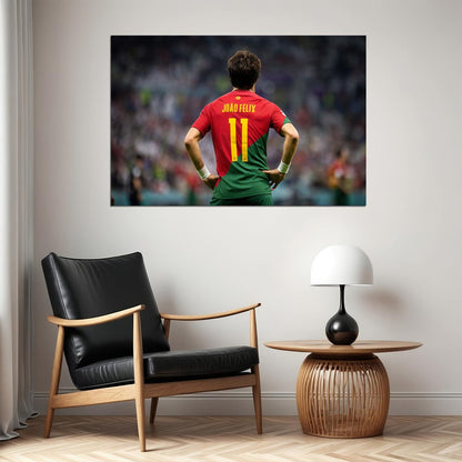 Joao Felix Portugal National Team World Cup Poster Wall Art Print Home Wall Decor - xonomax