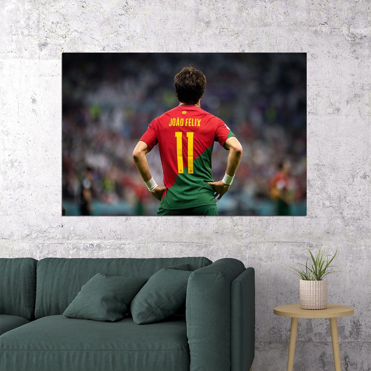 Joao Felix Portugal National Team World Cup Poster Wall Art Print Home Wall Decor - xonomax