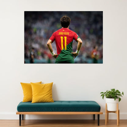 Joao Felix Portugal National Team World Cup Poster Wall Art Print Home Wall Decor - xonomax