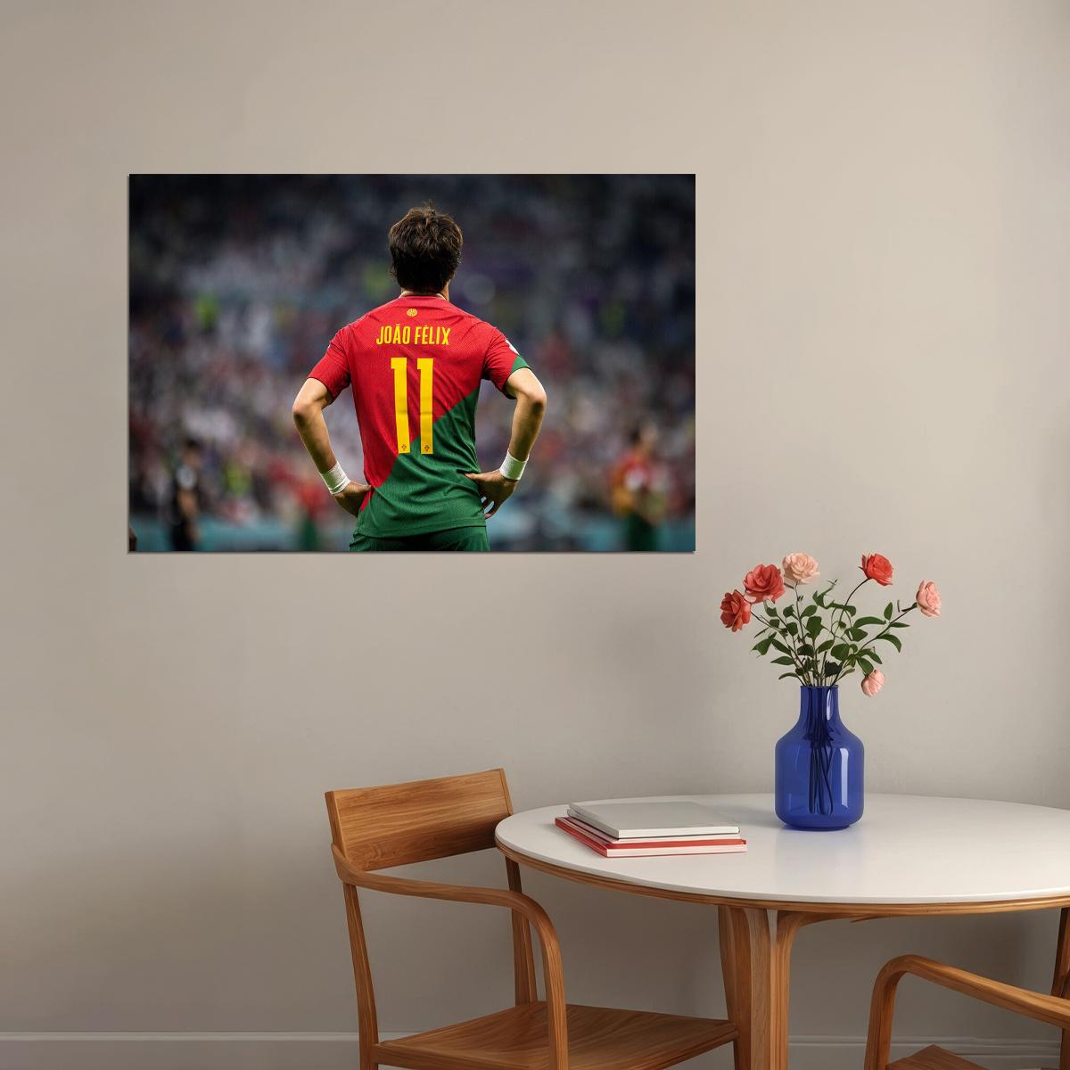 Joao Felix Portugal National Team World Cup Poster Wall Art Print Home Wall Decor - xonomax