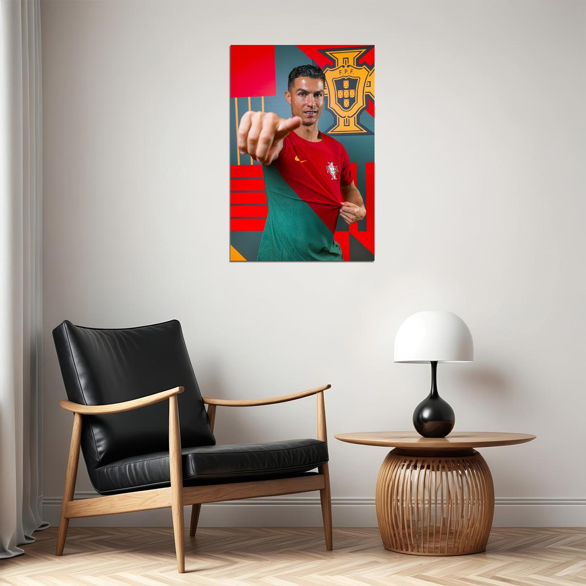 Cristiano Ronaldo Portugal National Team World Cup Poster Wall Art Print Home Wall Decor - xonomax