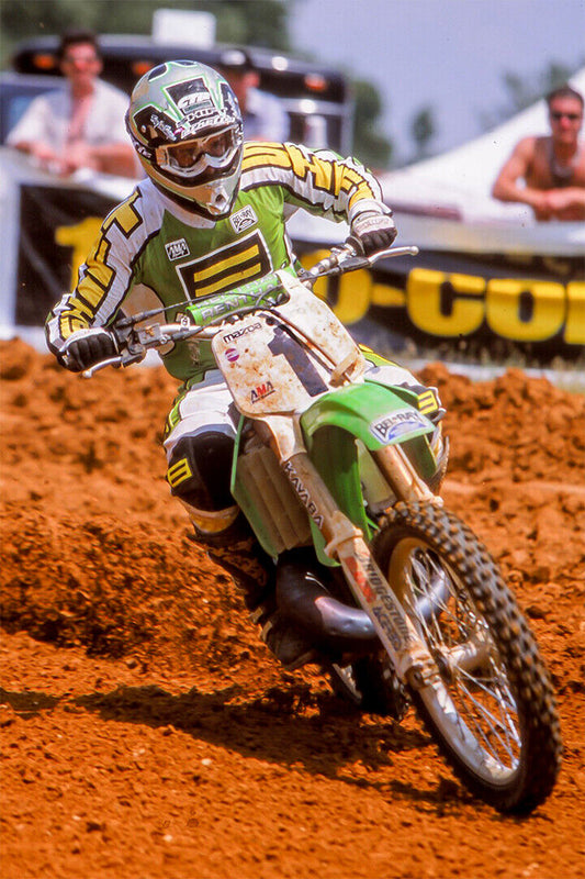 Jeff Emig Motorcycle Cross Country Driver Star Poster Wall Art Print Home Wall Decor
