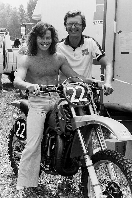 Jeff Ward Motorcycle Cross Country Driver Star Poster Wall Art Print Home Wall Decor