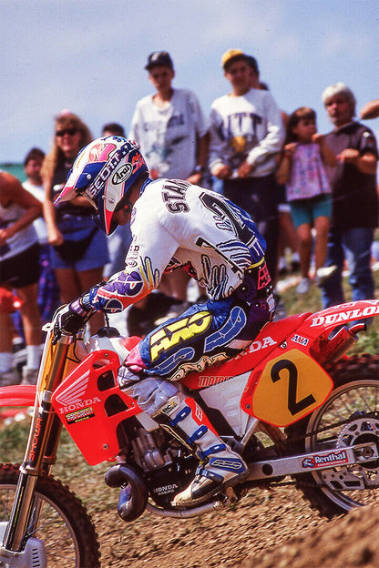 Jeff Stanton Motorcycle Cross Country Driver Poster Wall Art Print Home Wall Decor
