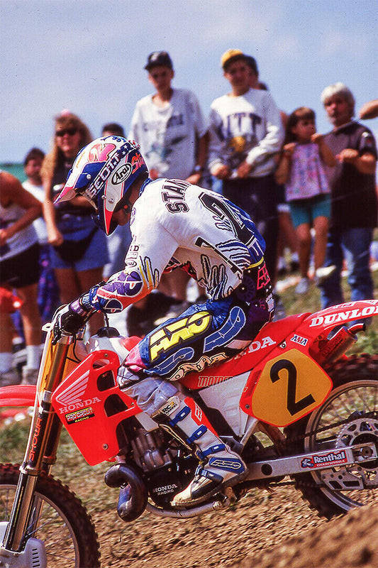 Jeff Stanton Motorcycle Cross Country Driver Poster Wall Art Print Home Wall Decor