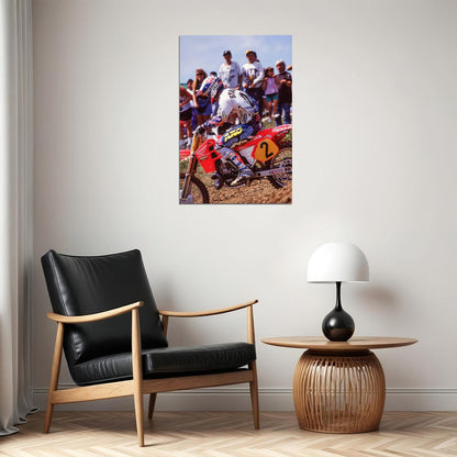 Jeff Stanton Motorcycle Cross Country Driver Poster Wall Art Print Home Wall Decor
