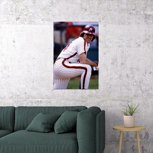 Pete Rose Hits His 4192 Record Baseball Poster Wall Art Print Home Wall Decor - xonomax
