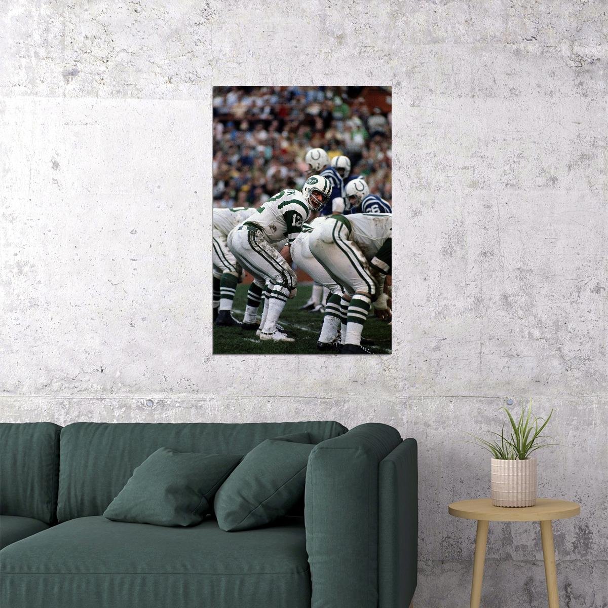 Joe Namath Superbowl 3 Guarantee Football Poster Wall Art Print Home Wall Decor - xonomax