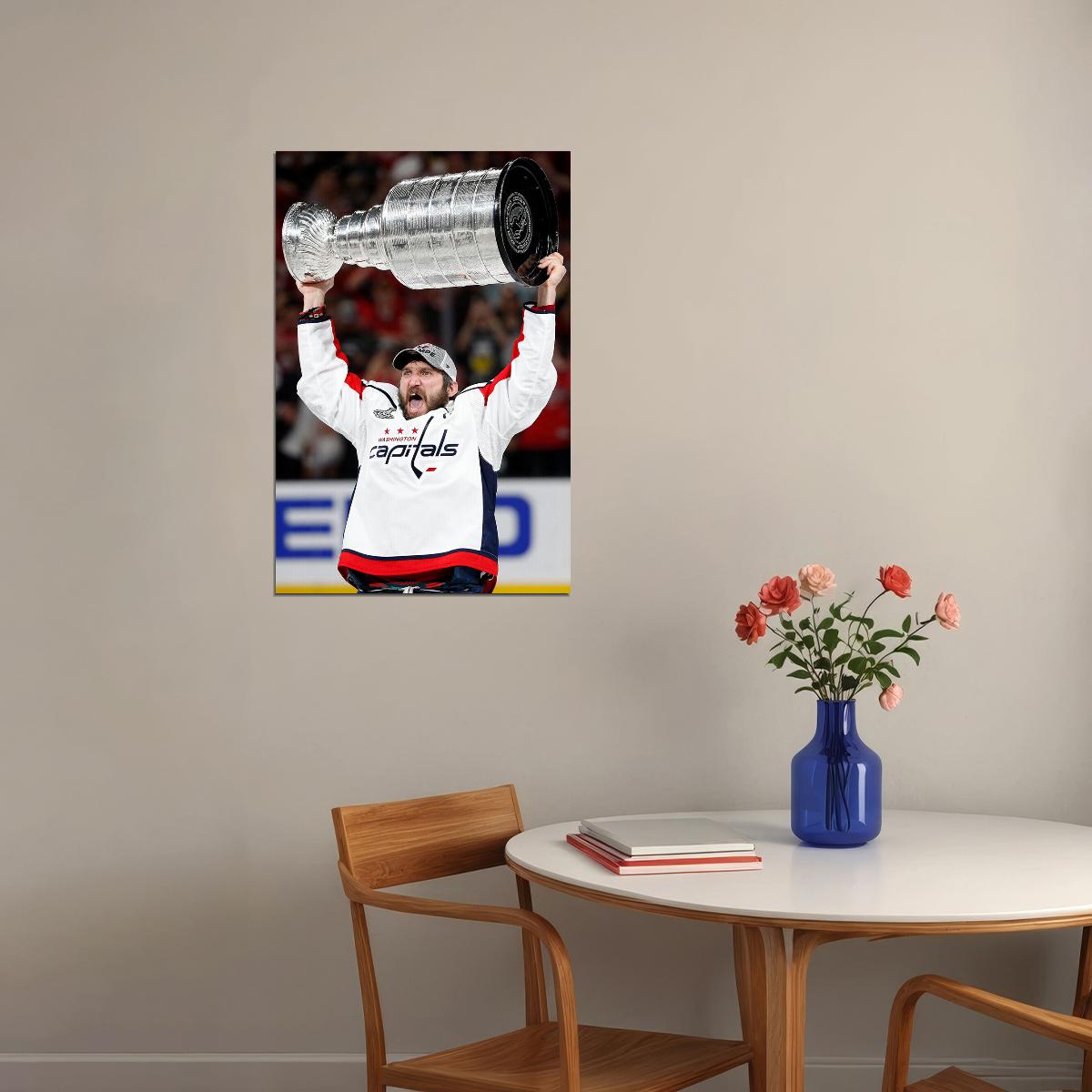 Alexander Ovechkin Finally Wins Stanley Cup Poster Wall Art Print Home Wall Decor - xonomax
