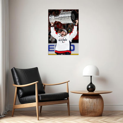 Alexander Ovechkin Finally Wins Stanley Cup Poster Wall Art Print Home Wall Decor - xonomax