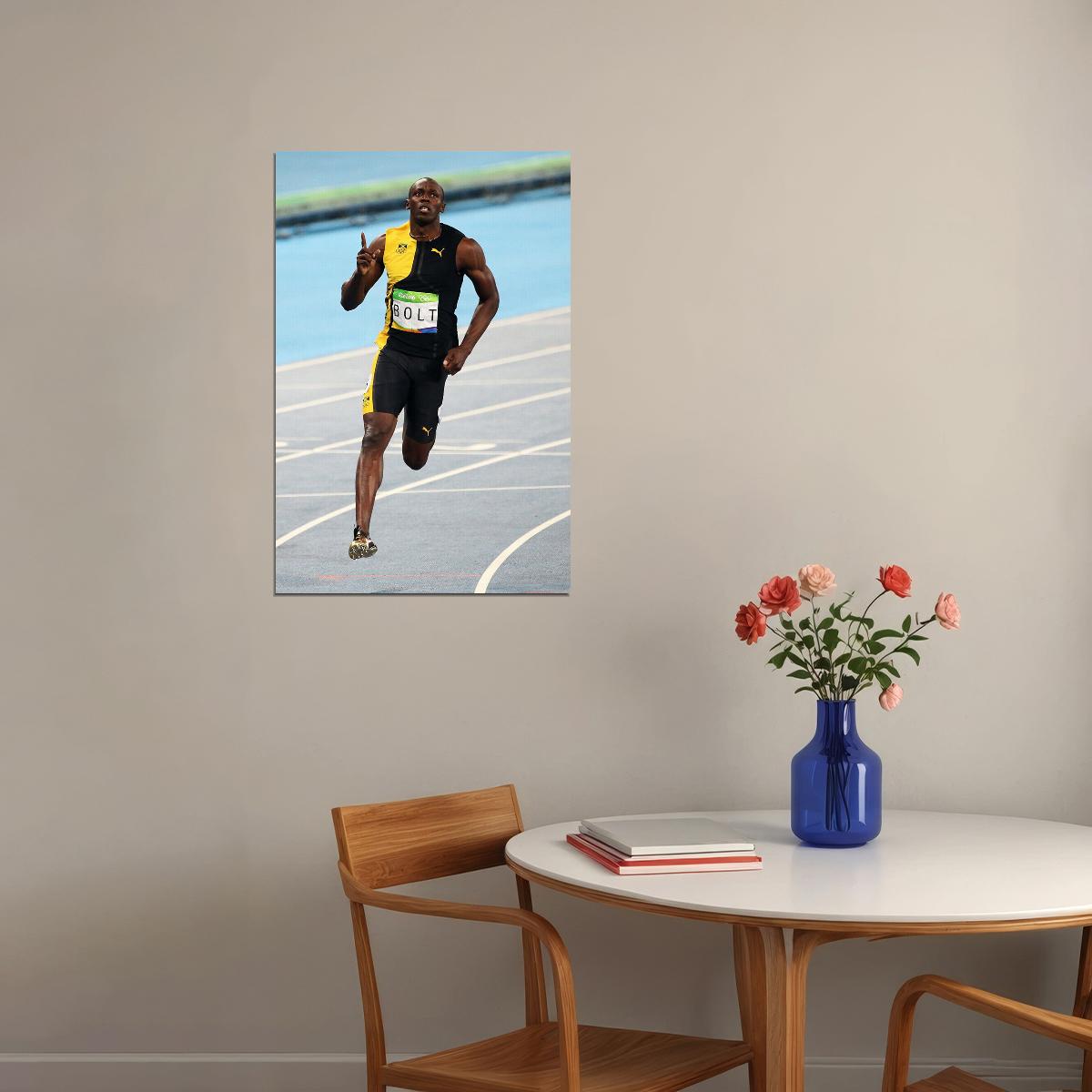 2016 Usain Bolt Track And Field Poster Wall Art Print Home Wall Decor - xonomax