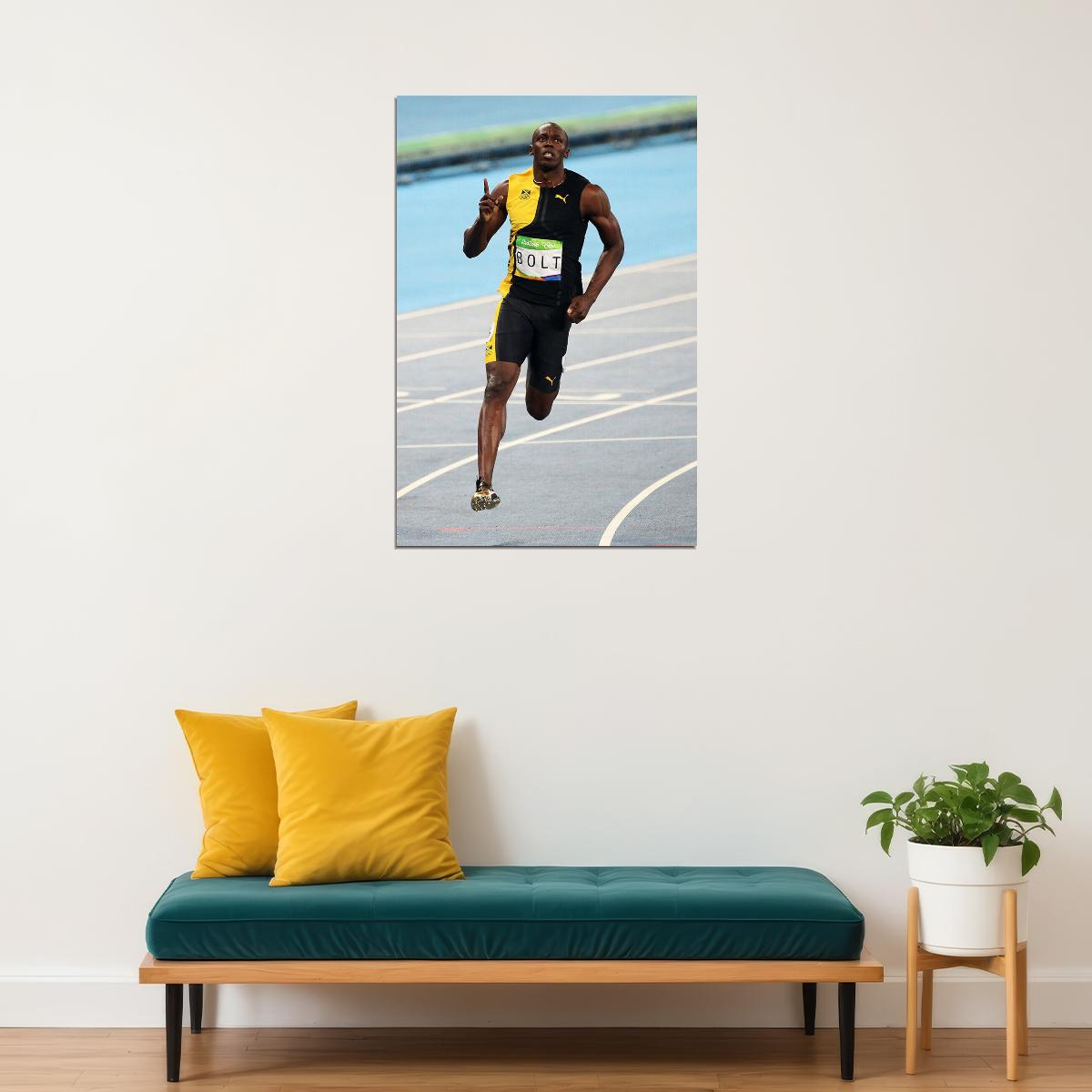 2016 Usain Bolt Track And Field Poster Wall Art Print Home Wall Decor - xonomax