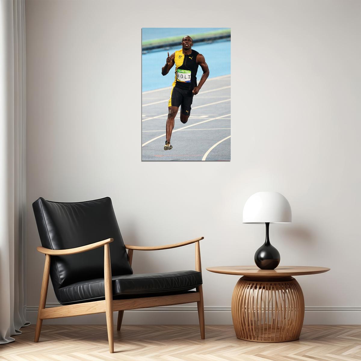 2016 Usain Bolt Track And Field Poster Wall Art Print Home Wall Decor - xonomax