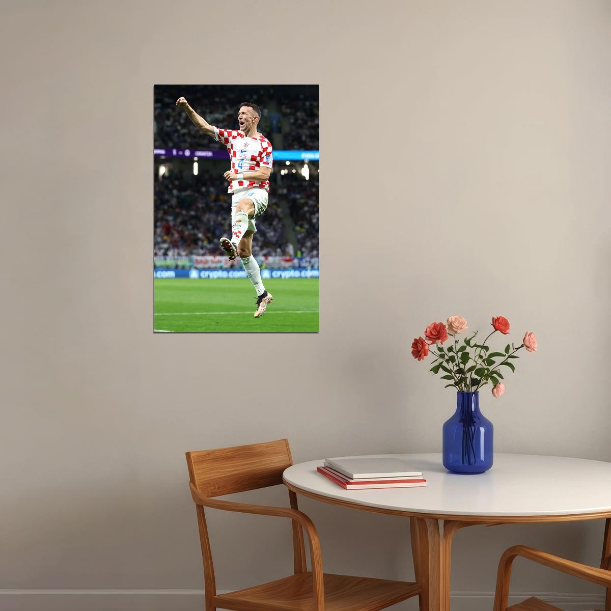 Ivan Perisic Croatia National Team World Cup Fans Poster Wall Art Print Home Wall Decor - xonomax
