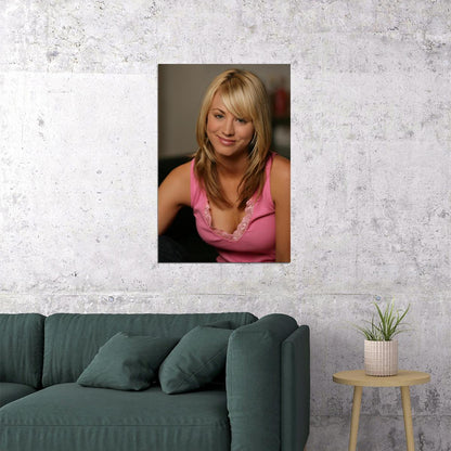 Kaley Cuoco Celebrity Tv Series Actress Artist Poster Wall Art Print Home Wall Decor - xonomax