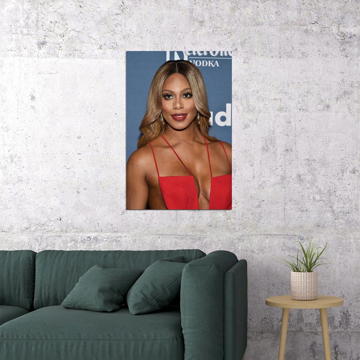 Laverne Cox Celebrity Cinema Actress Artist Poster Wall Art Print Home Wall Decor - xonomax