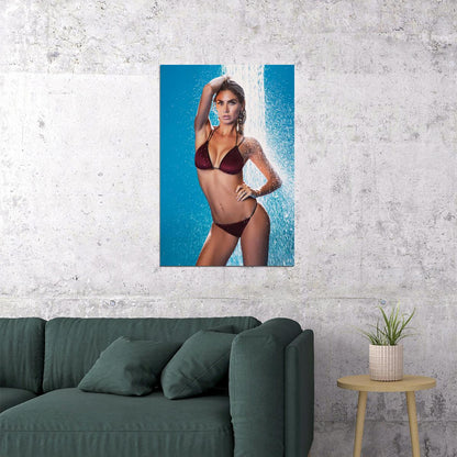 Melissa Satta Celebrity Tv Presenter Actress Star Poster Wall Art Print Home Wall Decor - xonomax