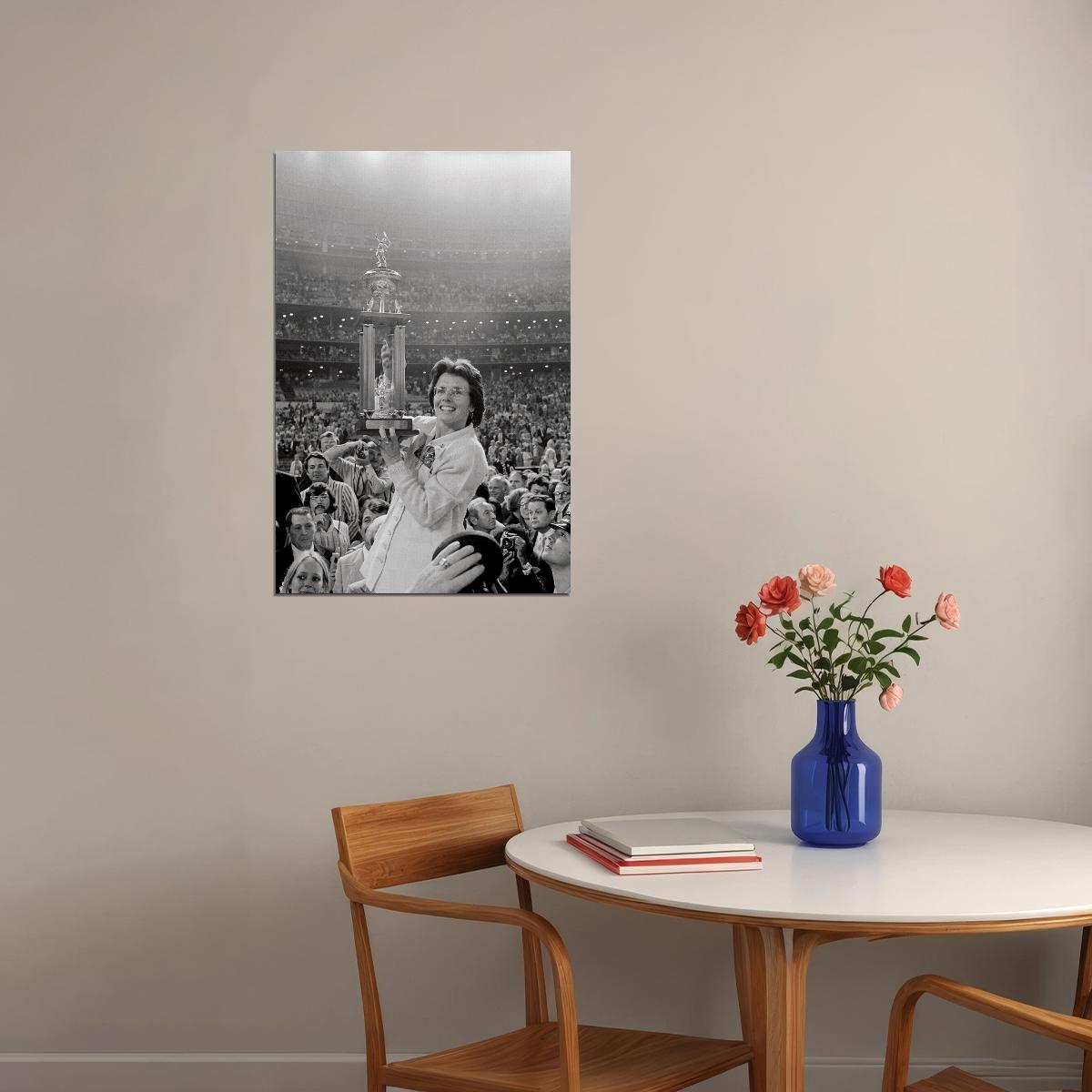 Billie Jean King Bobby Riggs Battle Of The Sexes Poster Wall Art Print Home Wall Decor - xonomax