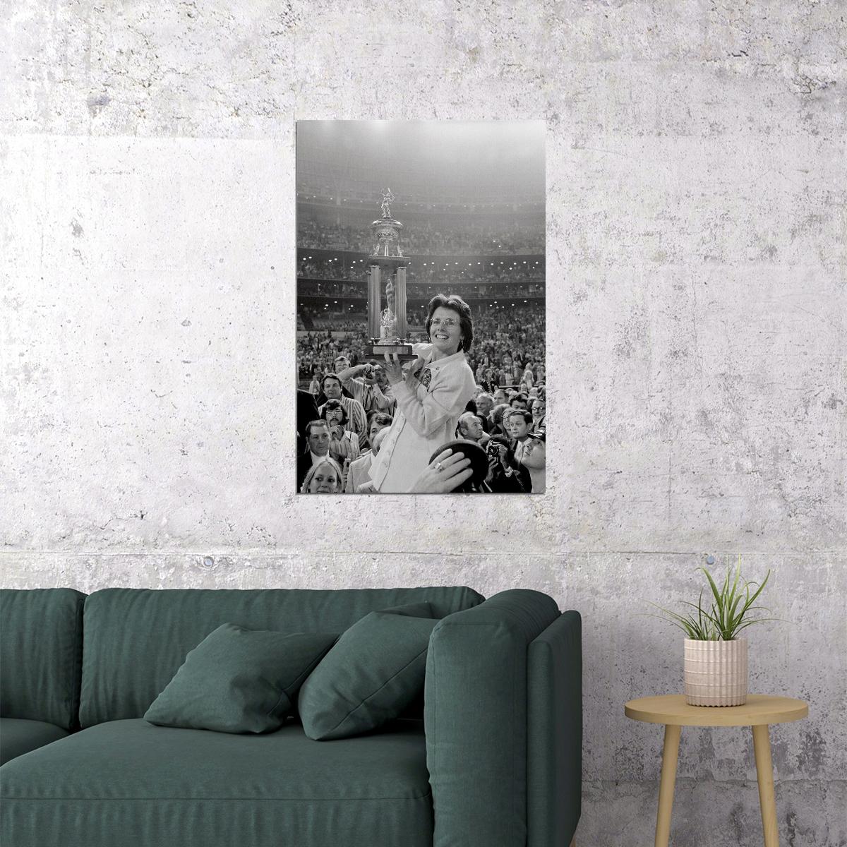 Billie Jean King Bobby Riggs Battle Of The Sexes Poster Wall Art Print Home Wall Decor - xonomax