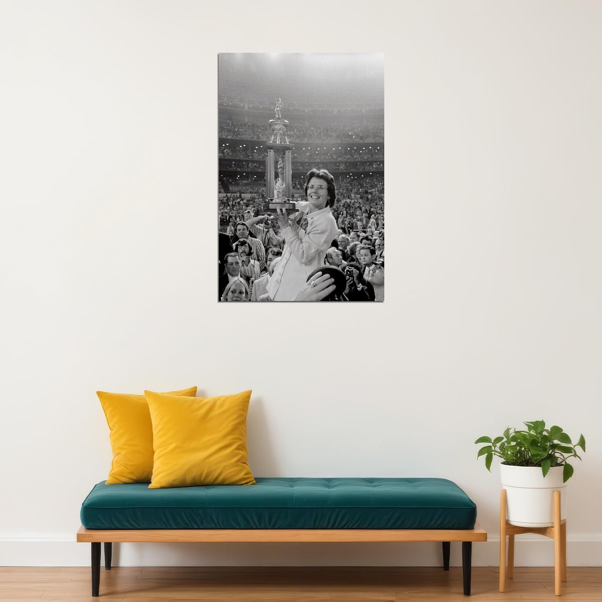Billie Jean King Bobby Riggs Battle Of The Sexes Poster Wall Art Print Home Wall Decor - xonomax