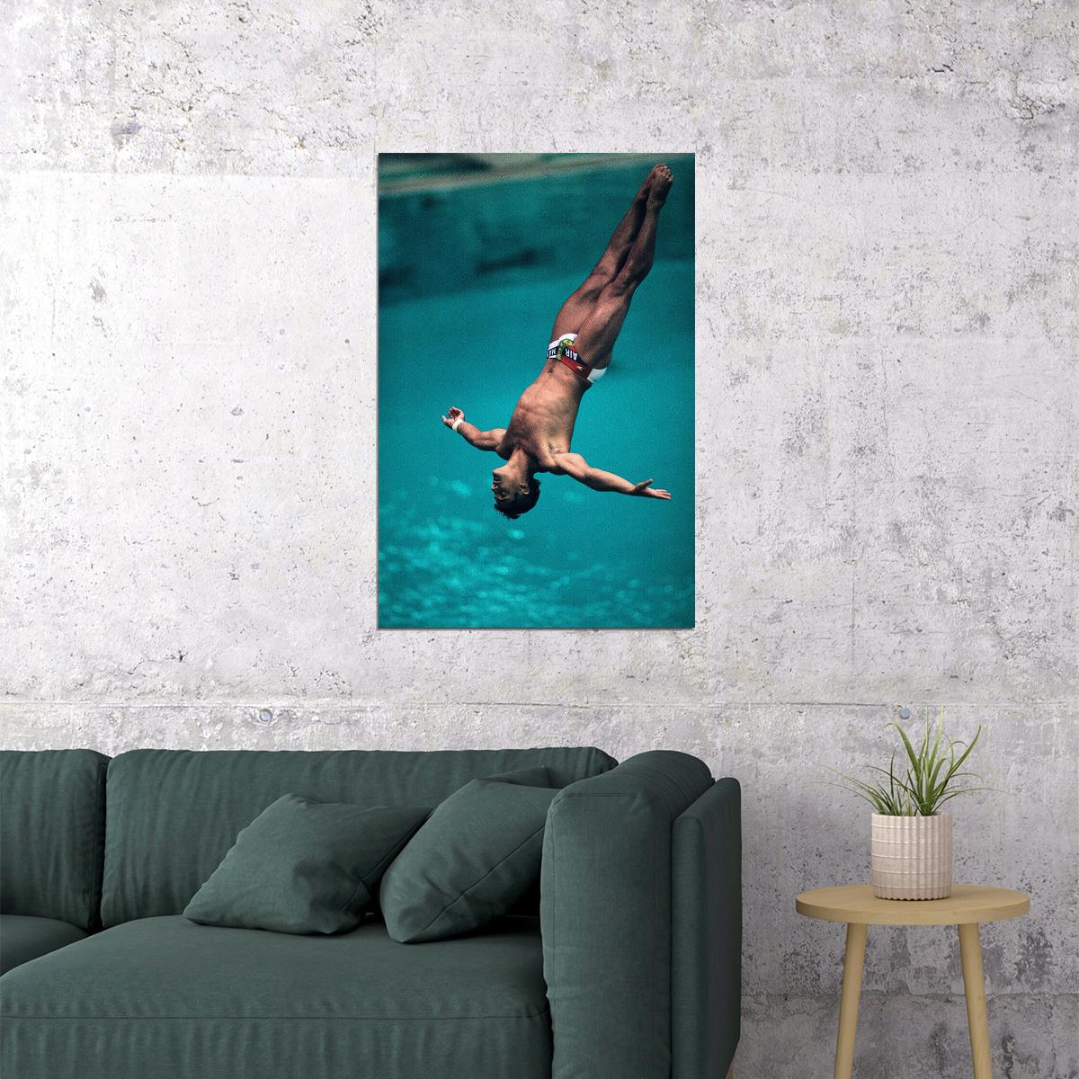 Greg Louganis Athlete Tower Jumper Poster Wall Art Print Home Wall Decor - xonomax