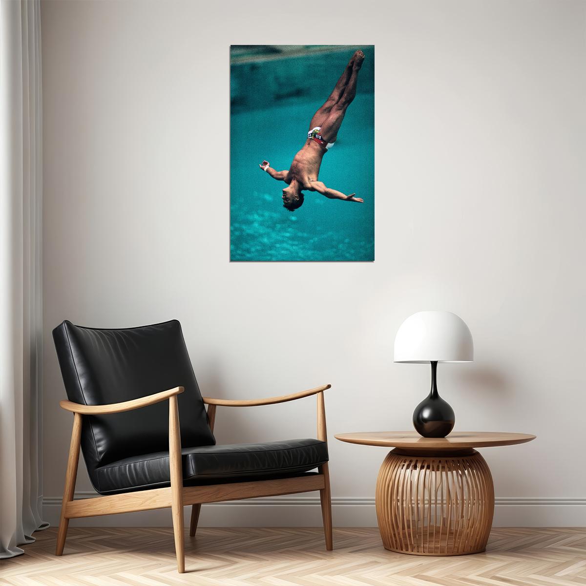Greg Louganis Athlete Tower Jumper Poster Wall Art Print Home Wall Decor - xonomax
