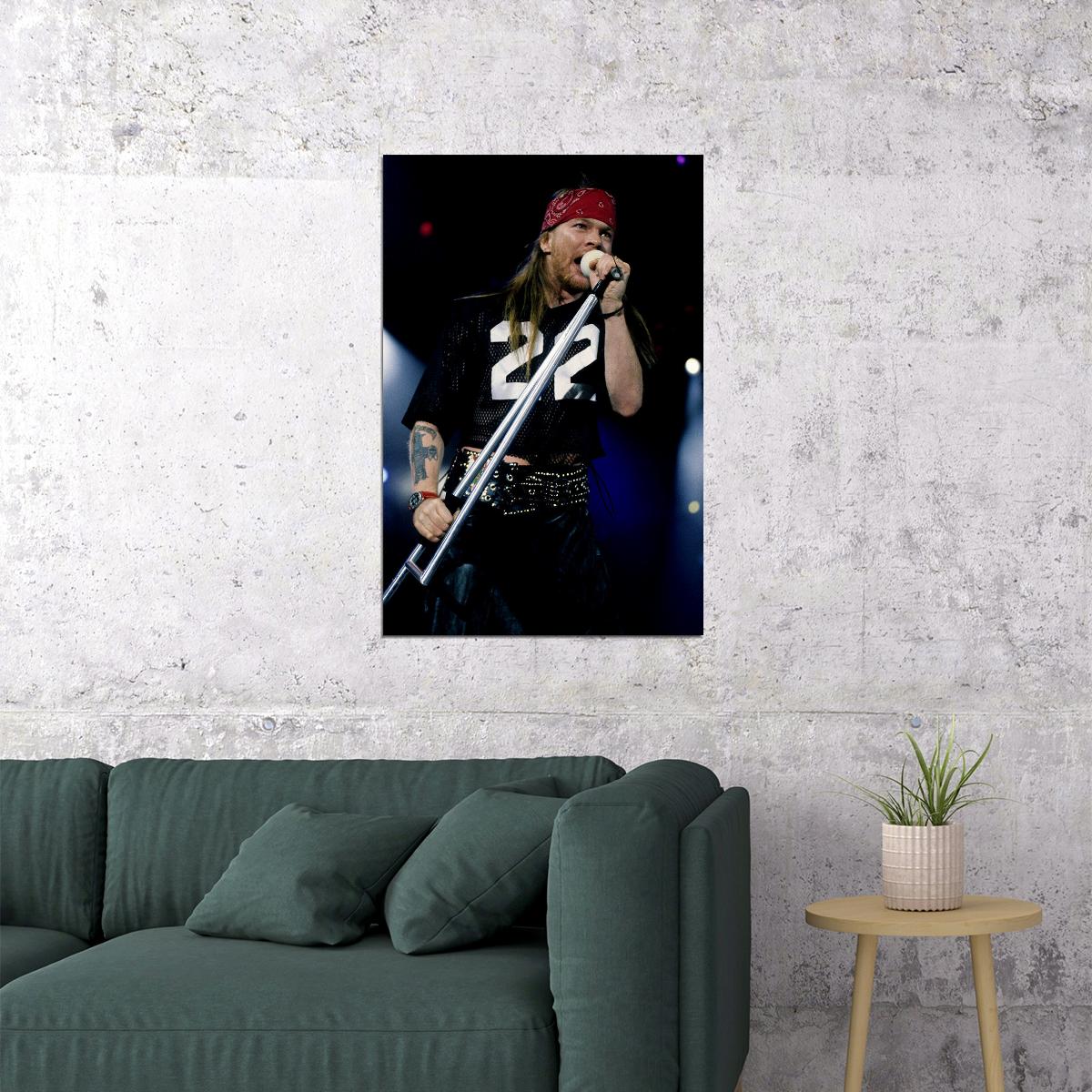 Poster - Axl Rose 80s 90s Vintage Music Singer Star Poster Wall