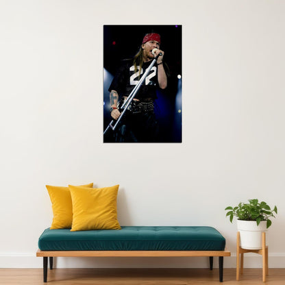 Axl Rose 80s 90s Vintage Music Singer Star Poster Wall Art Print Home Wall Decor - xonomax