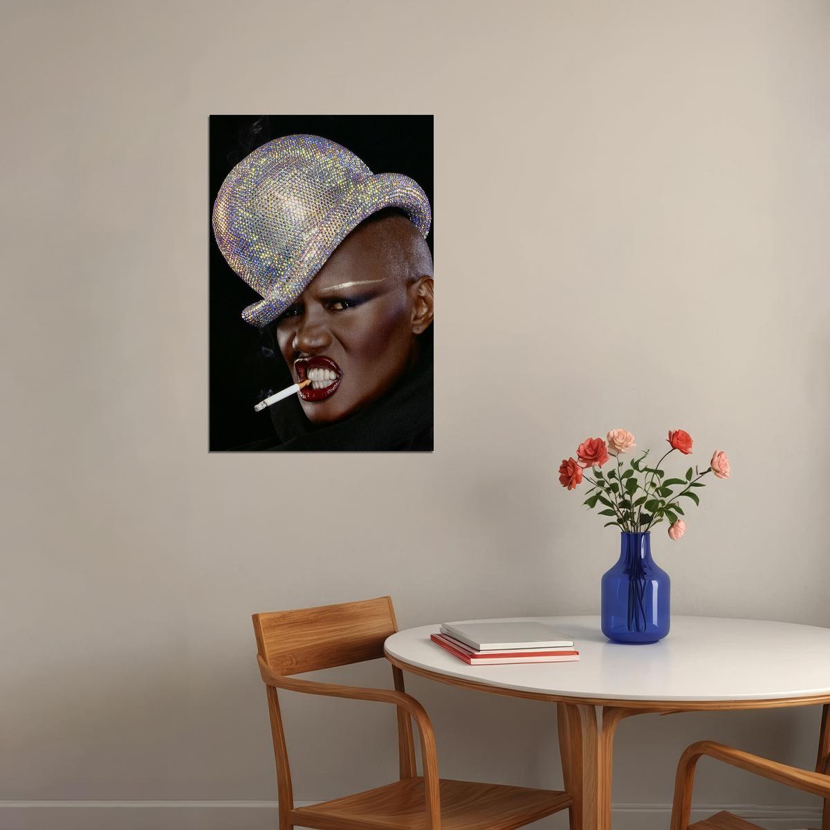 Grace Jones 80's 90's Singer Cinema Actress Poster Wall Art Print Home Wall Decor - xonomax