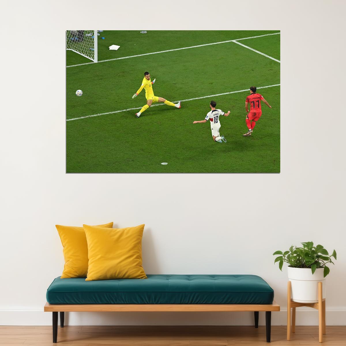 Hwang Hee-chan Goal South Korea National Team Poster Wall Art Print Home Wall Decor - xonomax