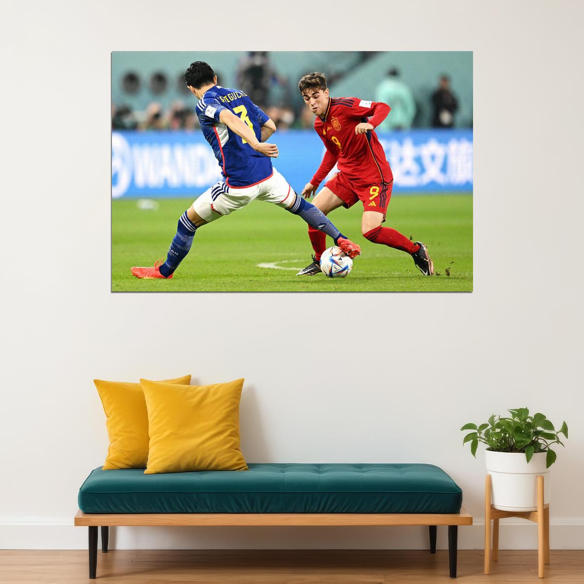 Gavi Spain National Team World Cup Poster Wall Art Print Home Wall Decor - xonomax