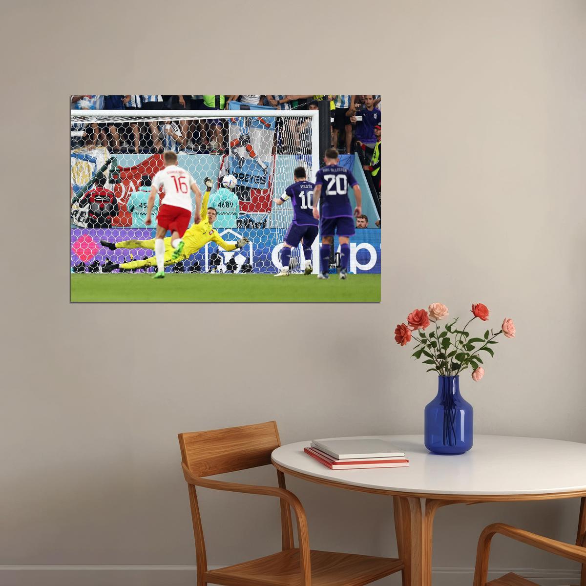 Lionel Penalty Wojciech Szczesny Argentina Poland Fans Poster Wall Art Print Home Wall Decor - xonomax