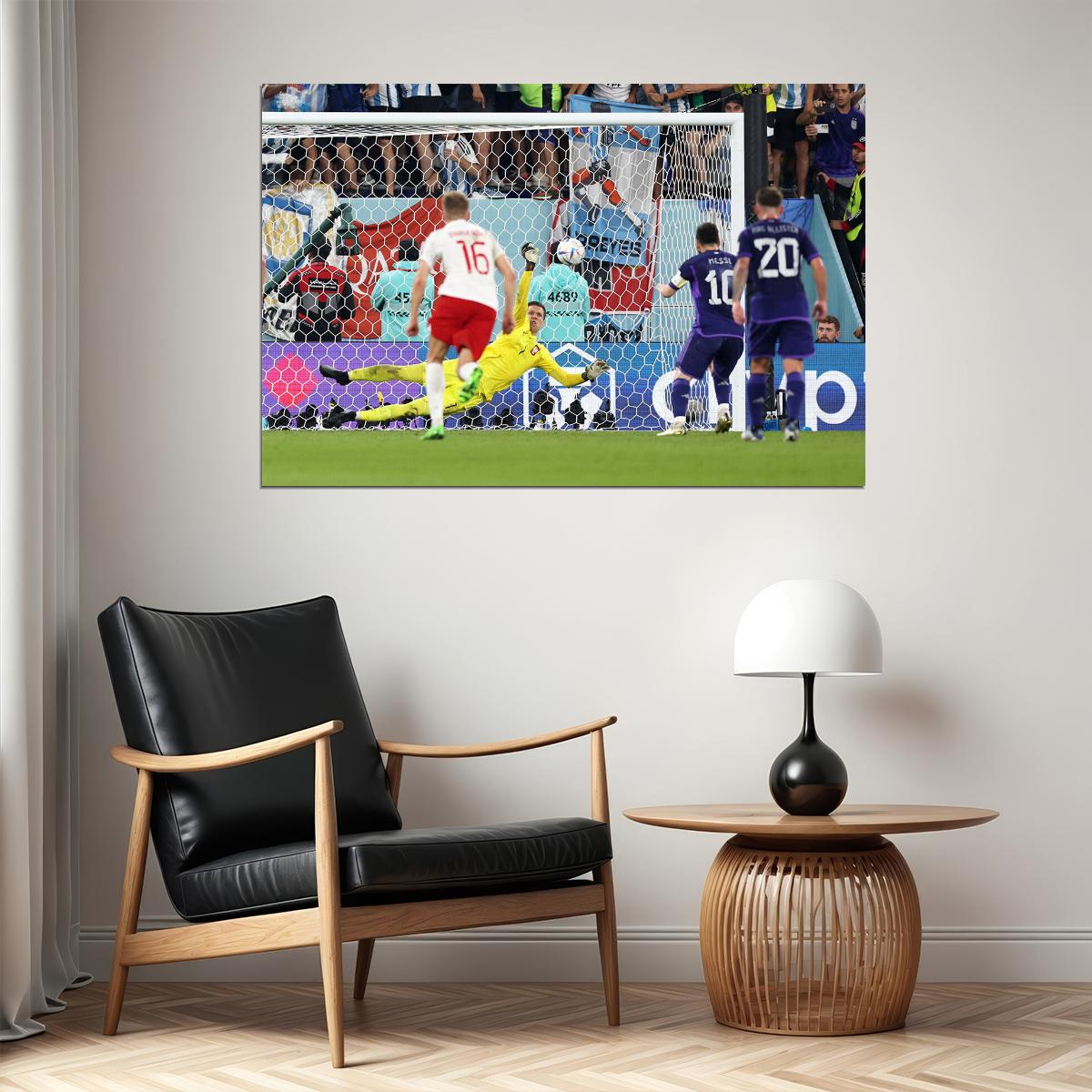 Lionel Penalty Wojciech Szczesny Argentina Poland Fans Poster Wall Art Print Home Wall Decor - xonomax
