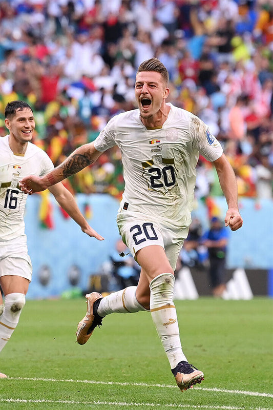 Sergej Milinkovic-savic Goal Celebration Serbia Poster Wall Art Print Home Wall Decor