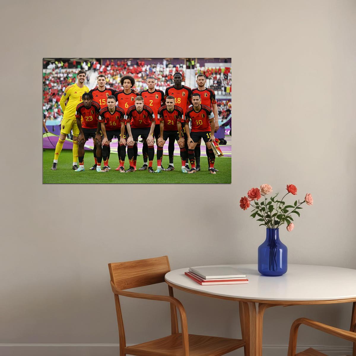 Belgium National Football Team World Cup Poster Wall Art Print Home Wall Decor - xonomax