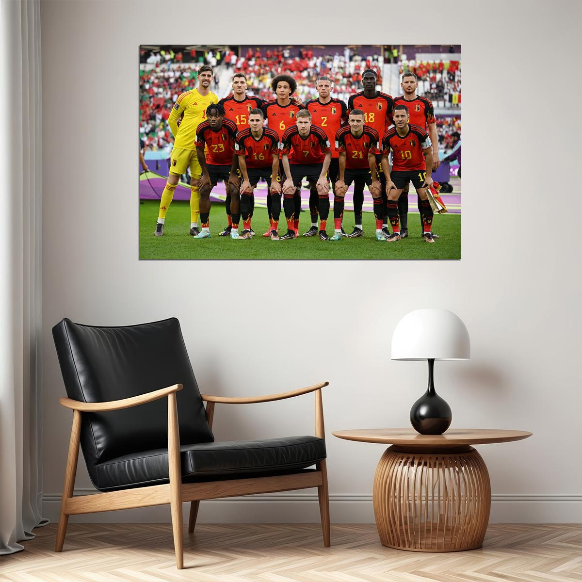 Belgium National Football Team World Cup Poster Wall Art Print Home Wall Decor - xonomax