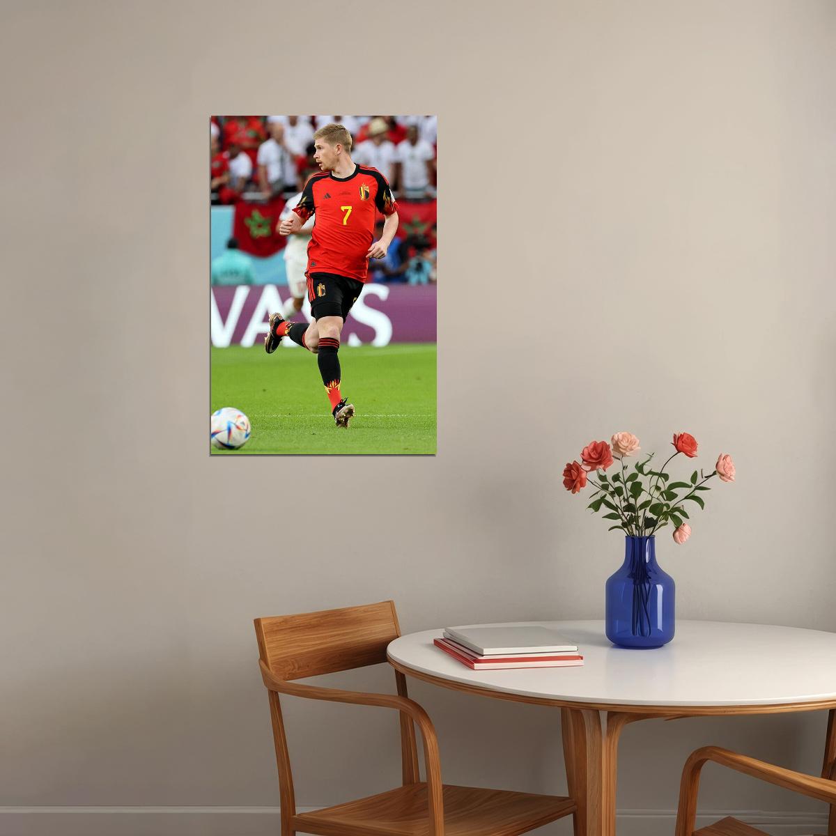 Kevin De Bruyne Belgium National Team World Cup Poster Wall Art Print Home Wall Decor - xonomax
