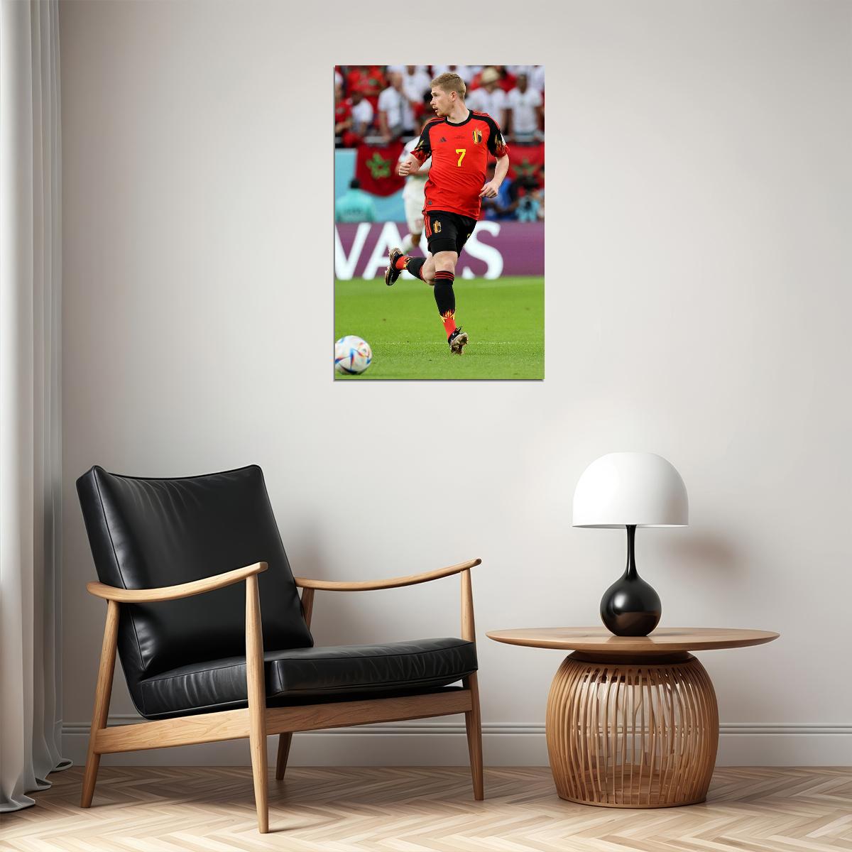 Kevin De Bruyne Belgium National Team World Cup Poster Wall Art Print Home Wall Decor - xonomax