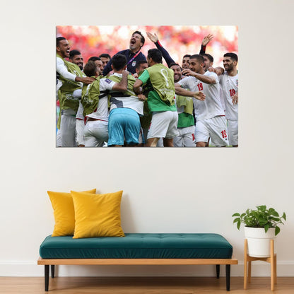 Iran National Football Team World Cup Poster Wall Art Print Home Wall Decor - xonomax