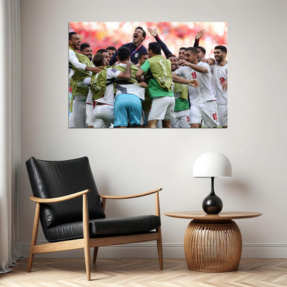 Iran National Football Team World Cup Poster Wall Art Print Home Wall Decor - xonomax