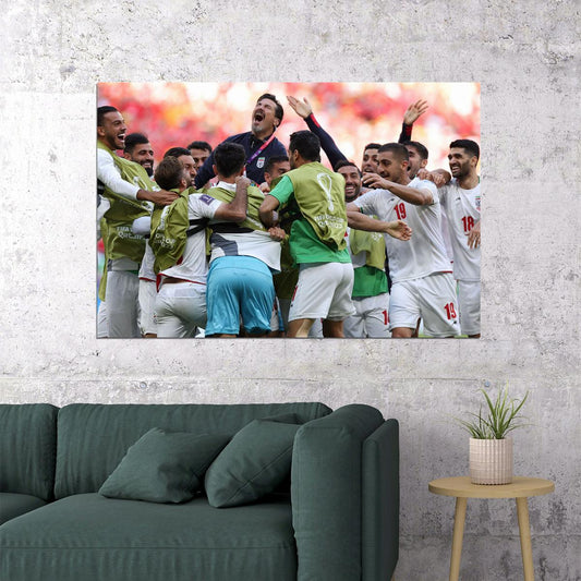 Iran National Football Team World Cup Poster Wall Art Print Home Wall Decor - xonomax